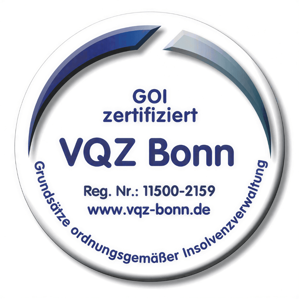 Qualitätszertifikat GOI zertifiziert, VQZ Bonn